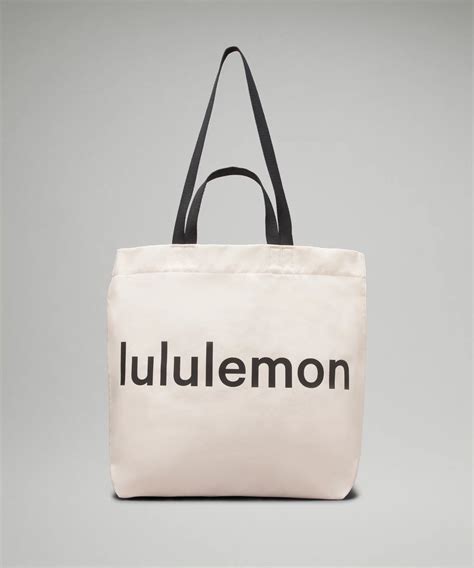 double-handle canvas tote bag 17l|lululemon canvas bag 17l.